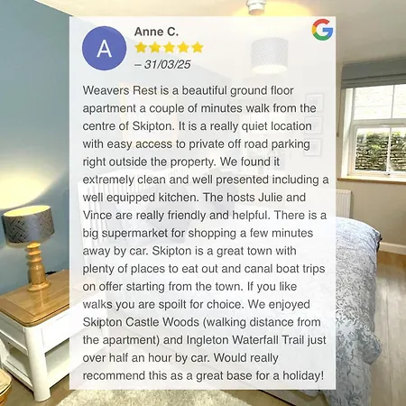 Weavers Rest - New Boutique Retreat In With Parking 아파트 *